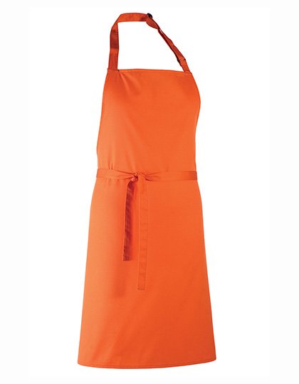 Premier Workwear Colours Collection Bib Apron – Orange (ca. Pantone 1655C)