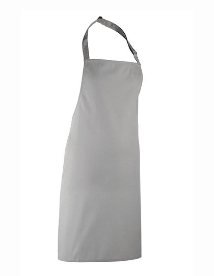 Premier Workwear Colours Collection Bib Apron – Pale Grey (Silver) (ca. Pantone 428C)