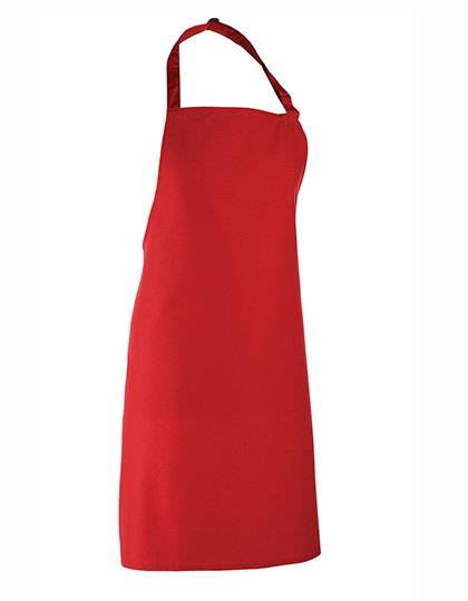 Premier Workwear Colours Collection Bib Apron – Red (ca. Pantone 200C)