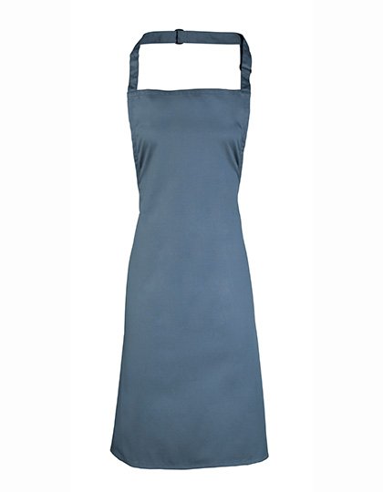 Premier Workwear Colours Collection Bib Apron – Steel (ca. Pantone 7545C)