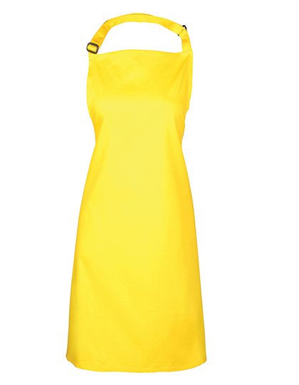 Premier Workwear Colours Collection Bib Apron – Yellow (ca. Pantone Yellow C)