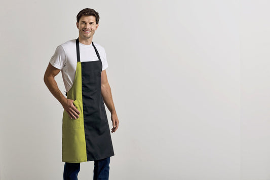 Premier Workwear Colours Collection Contrast Bib Apron