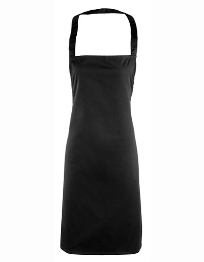 Premier Workwear Essential Bib Apron – Black (ca. Pantone Black C)