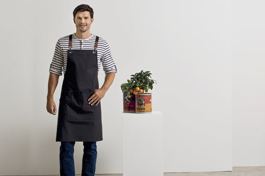 Premier Workwear Clip ‘n’ Clasp Cross-Back Bib Apron