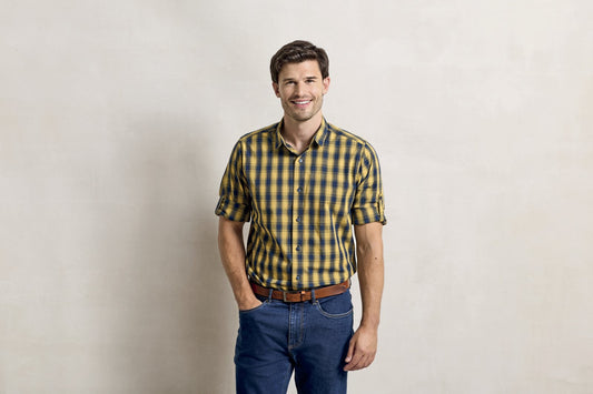 Premier Workwear Men's Mulligan Check Cotton Long Sleeve Shirt