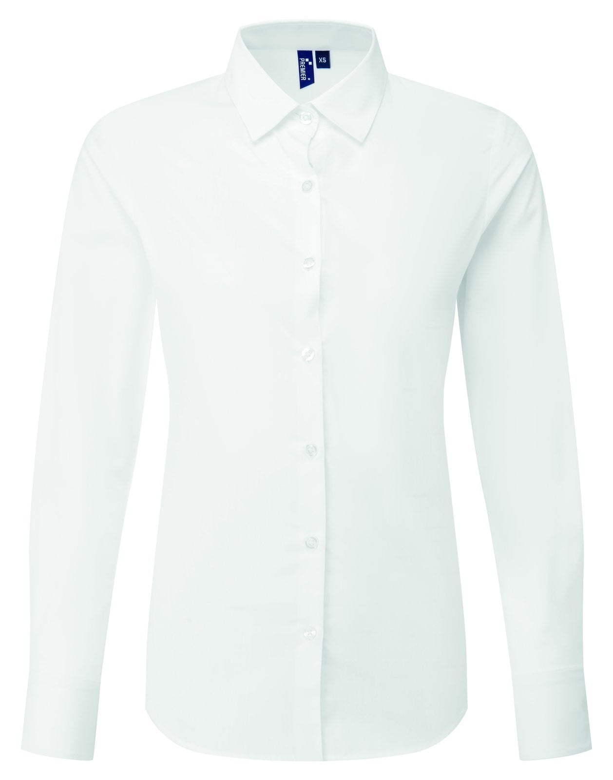 Premier Workwear Women’s Long Sleeve ‘Recyclight’ Poplin Shirt