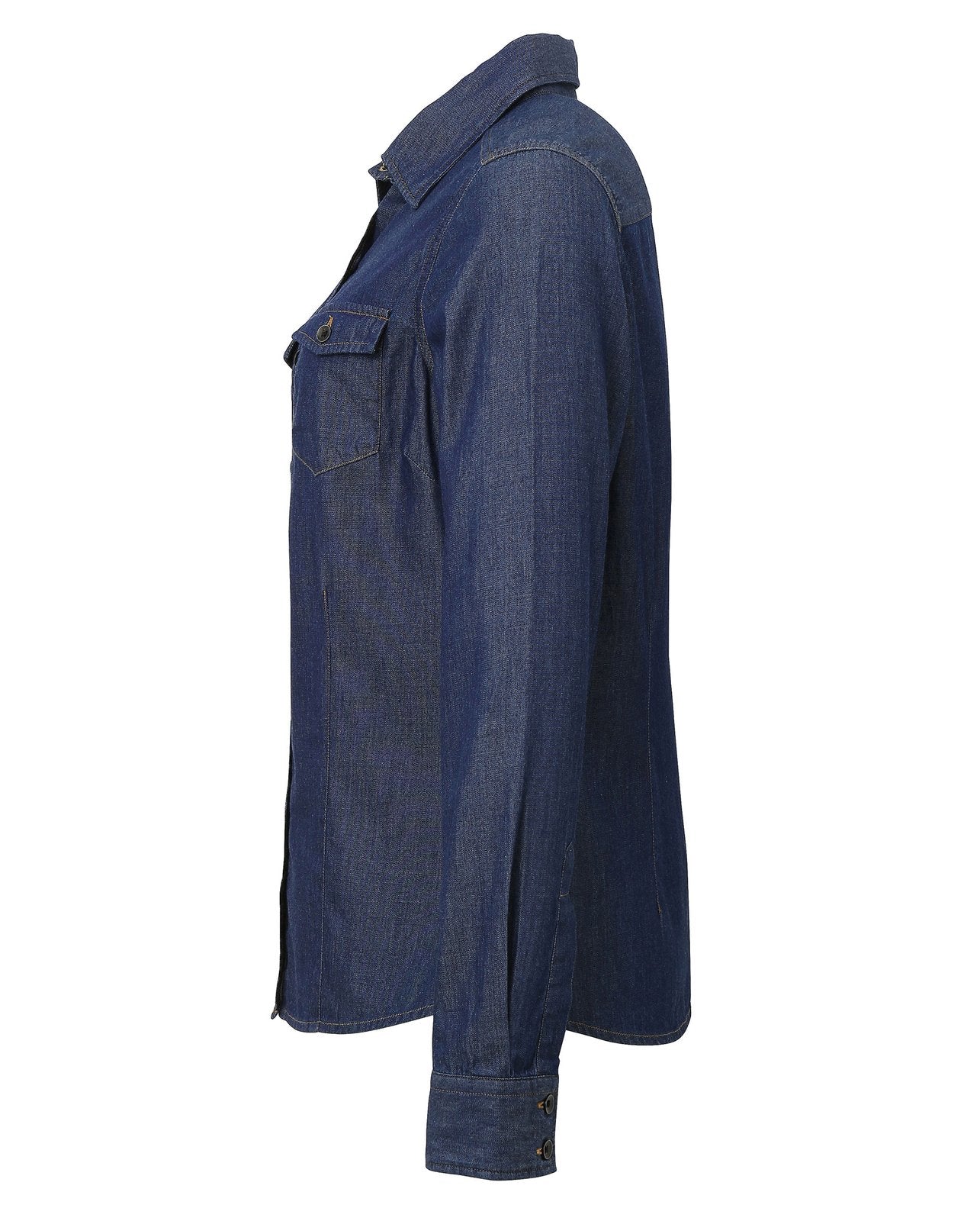 Premier Workwear Women's Jeans Stitch Denim Shirt