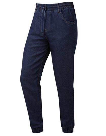 Premier Workwear Artisan Chef's Jogging Trousers – Indigo Denim (ca. Pantone 2380C)