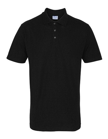 Premier Workwear Workwear Stud Polo – Black (ca. Pantone Black C)