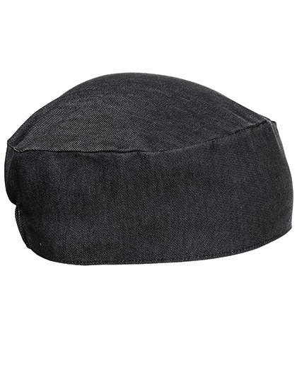 Premier Workwear Chef's Skull Cap – Black Denim (ca. Pantone 433C)