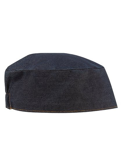 Premier Workwear Chef's Skull Cap – Indigo Denim (ca. Pantone 2767C)