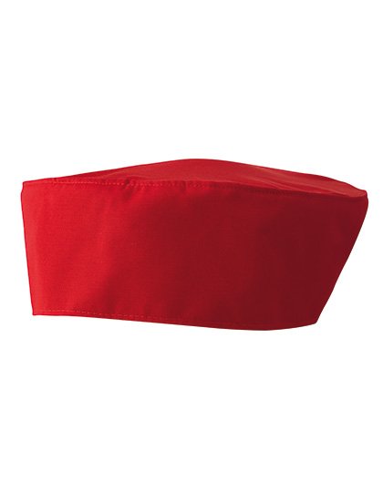 Premier Workwear Chef's Skull Cap – Red (ca. Pantone 200C)