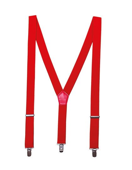 Premier Workwear Clip On Trousers Braces/Suspenders – Red