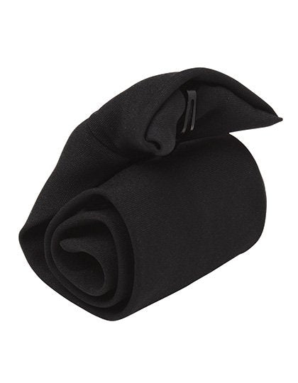 Premier Workwear Clip-on Tie – Black (ca. Pantone Black C)