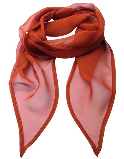 Premier Workwear Women's Colours Collection Chiffon Scarf – Chestnut (ca. Pantone 7525C)