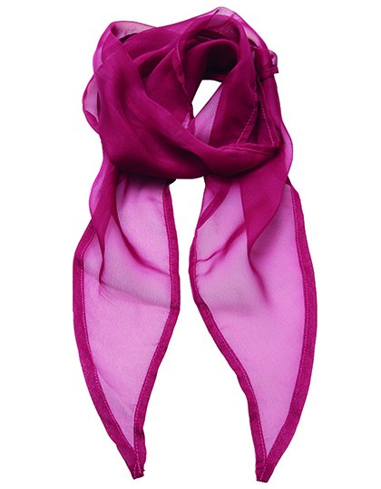 Premier Workwear Women's Colours Collection Chiffon Scarf – Hot Pink (ca. Pantone 214C)