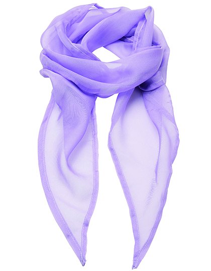 Premier Workwear Women's Colours Collection Chiffon Scarf – Lilac (ca. Pantone 264C)