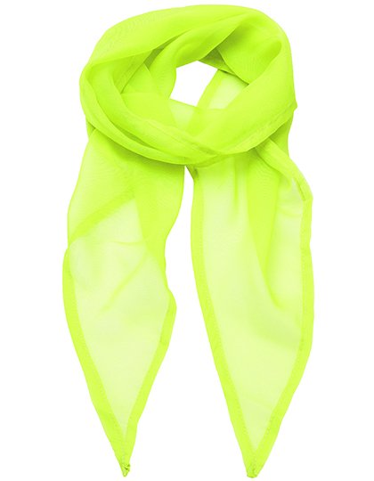 Premier Workwear Women's Colours Collection Chiffon Scarf – Lime (ca. Pantone 382C)