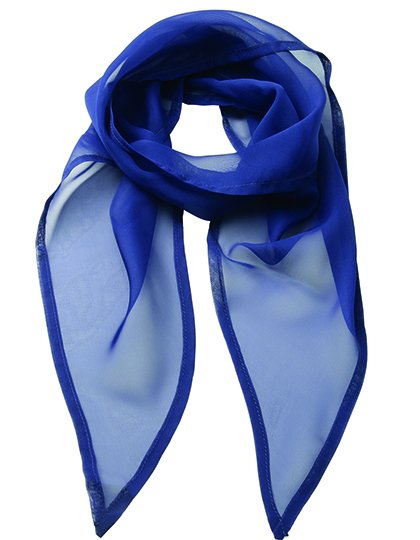Premier Workwear Women's Colours Collection Chiffon Scarf – Marine Blue (ca. Pantone 281C)