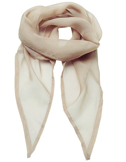 Premier Workwear Women's Colours Collection Chiffon Scarf – Natural (ca. Pantone 1205C)