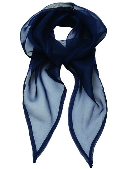 Premier Workwear Women's Colours Collection Chiffon Scarf – Navy (ca. Pantone 2766C)