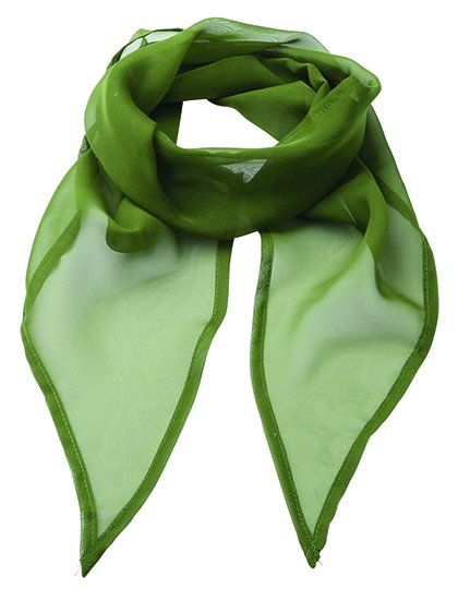 Premier Workwear Women's Colours Collection Chiffon Scarf – Oasis Green (ca. Pantone 371C)