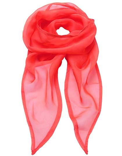 Premier Workwear Women's Colours Collection Chiffon Scarf – Orange (ca. Pantone 1655C)