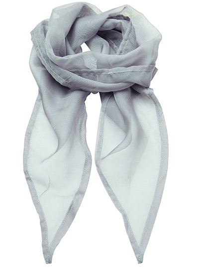 Premier Workwear Women's Colours Collection Chiffon Scarf – Silver (ca. Pantone 428C)