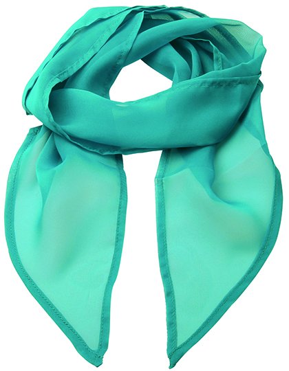 Premier Workwear Women's Colours Collection Chiffon Scarf – Teal (ca. Pantone 3155C)