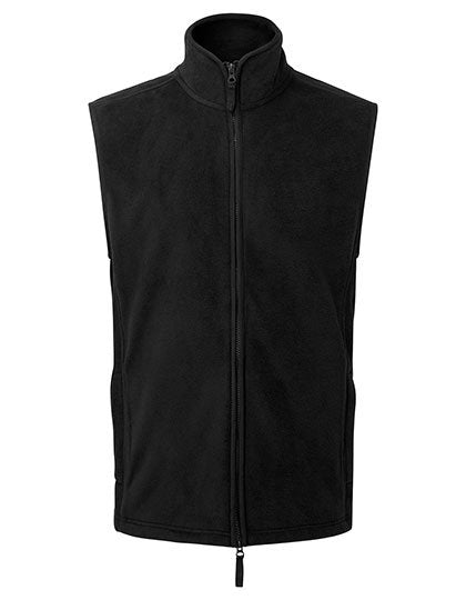 Premier Workwear Men's 'Artisan' Fleece Gilet – Black (ca. Pantone Black C) / Black (ca. Pantone Black C)