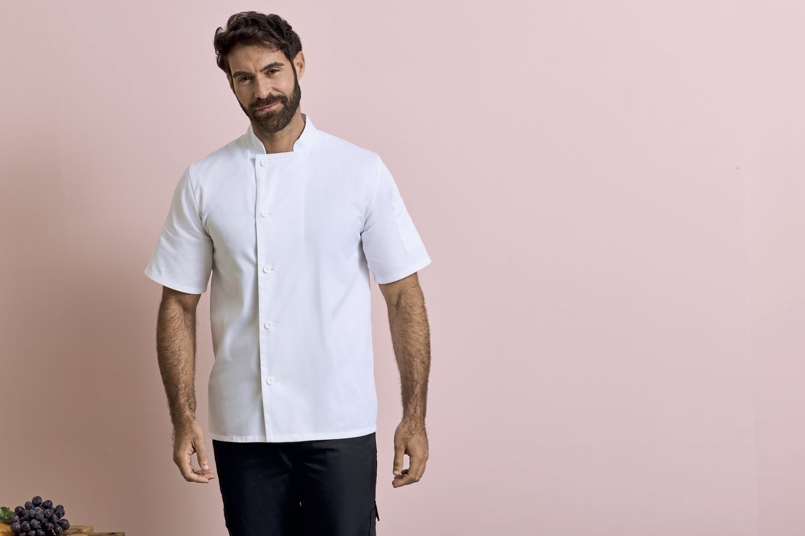 Premier Workwear Essential Short Sleeve Chef's Jacket