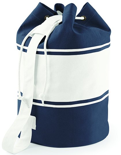 Quadra Canvas Duffle – Navy / Off White