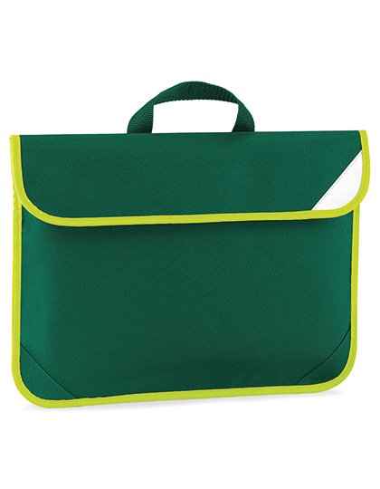 Quadra Enhanced-Viz Book Bag – Bottle Green