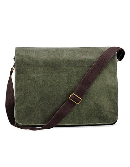 Quadra Vintage Canvas Despatch Bag – Vintage Military Green