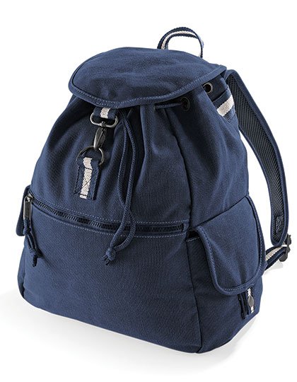 Quadra Vintage Canvas Backpack – Vintage Oxford Navy