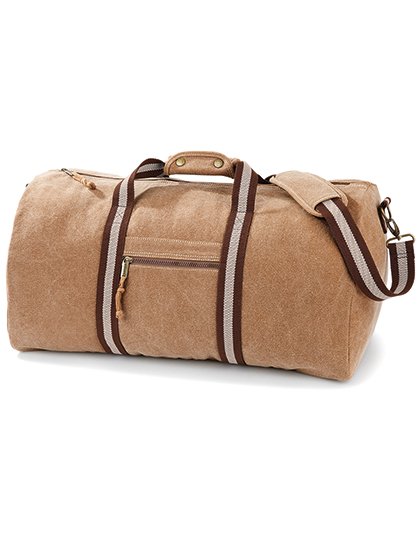 Quadra Vintage Canvas Holdall – Sahara