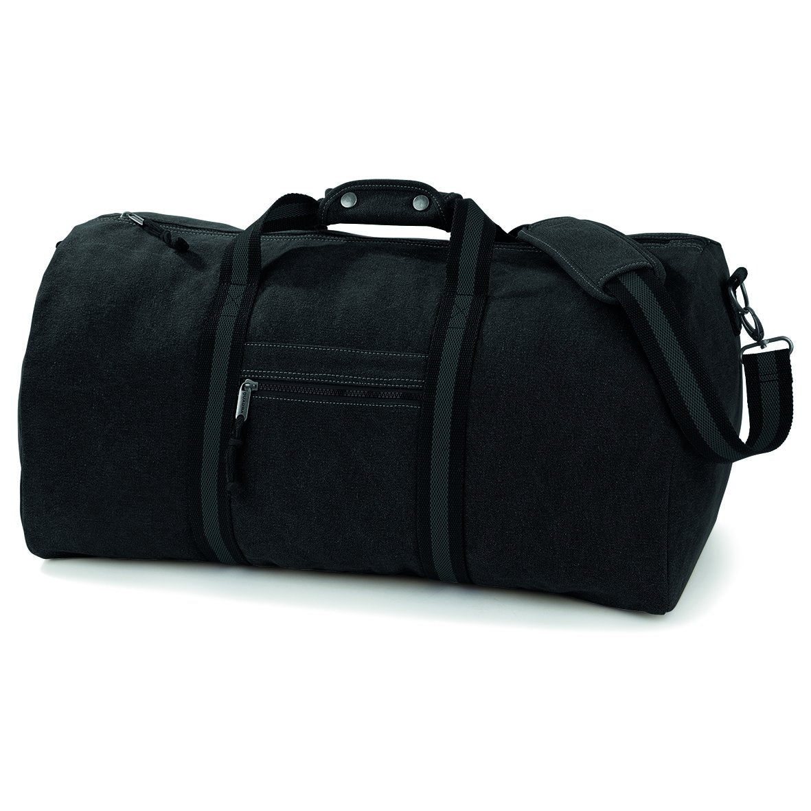 Quadra Vintage Canvas Holdall – Vintage Black