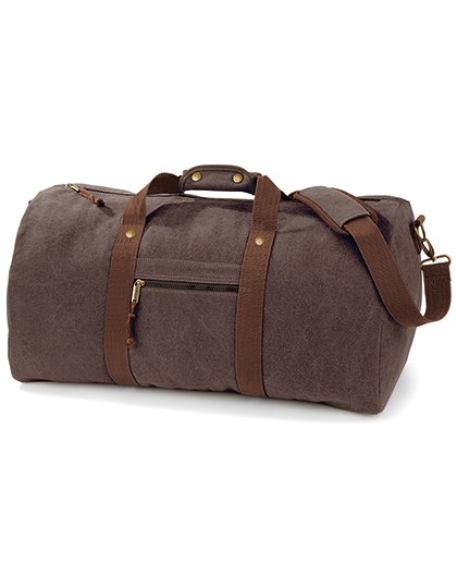 Quadra Vintage Canvas Holdall – Vintage Brown