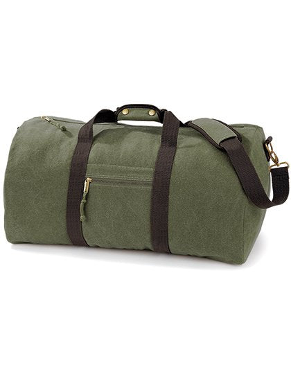 Quadra Vintage Canvas Holdall – Vintage Military Green