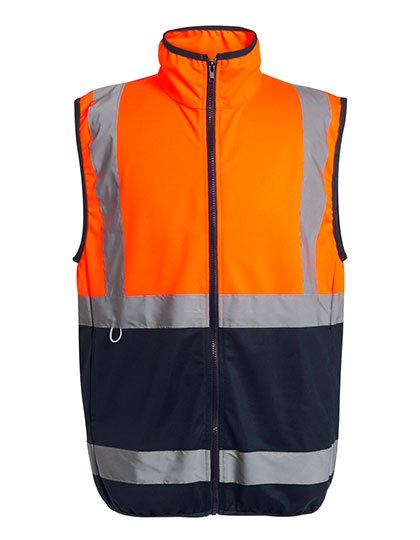 Regatta Professional Pro Hi-Vis Full Zip Gilet – Orange / Navy
