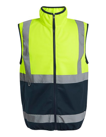 Regatta Professional Pro Hi-Vis Full Zip Gilet – Yellow / Navy