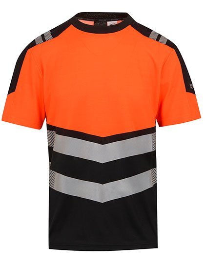Regatta High Visibility Hi-Vis X-Pro T-Shirt (Class 1) – Black / Orange
