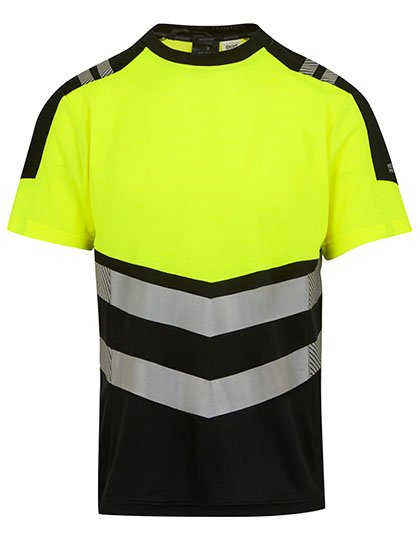 Regatta High Visibility Hi-Vis X-Pro T-Shirt (Class 1) – Black / Yellow