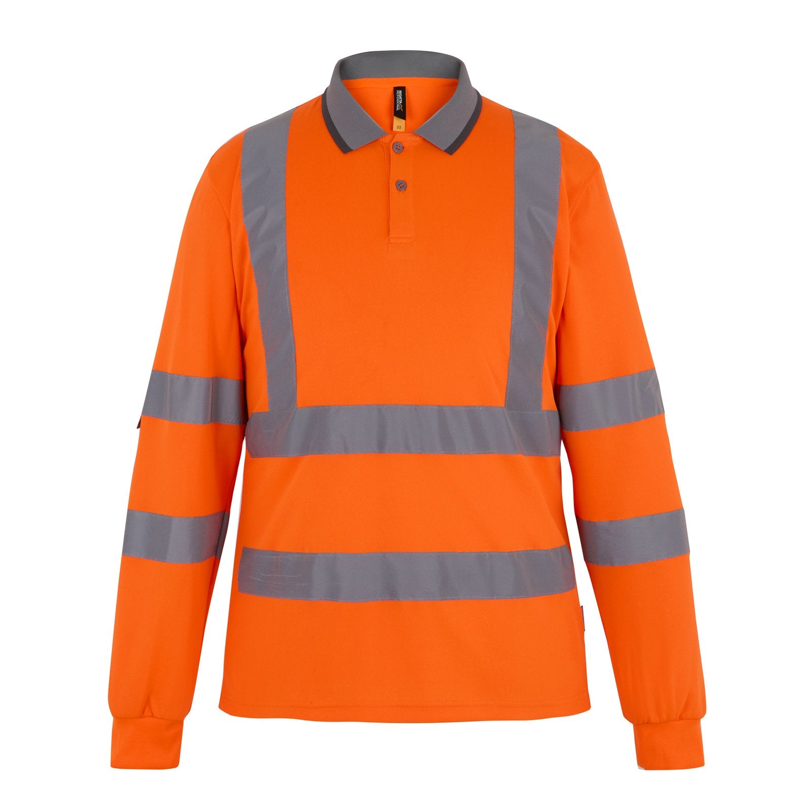 Regatta Professional Hi-Vis Pro Contract Long-Sleeved Polo Shirt (Class 3)