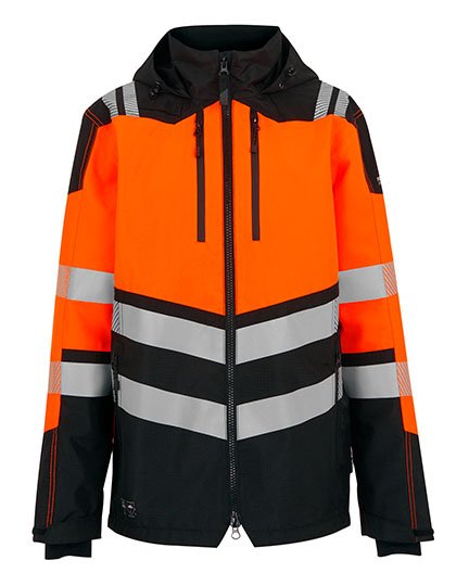Regatta High Visibility Hi-Vis X-Pro Waterproof Shell Jacket (Class 2) – Black / Orange