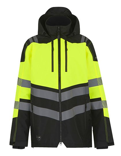 Regatta High Visibility Hi-Vis X-Pro Waterproof Shell Jacket (Class 2) – Black / Yellow