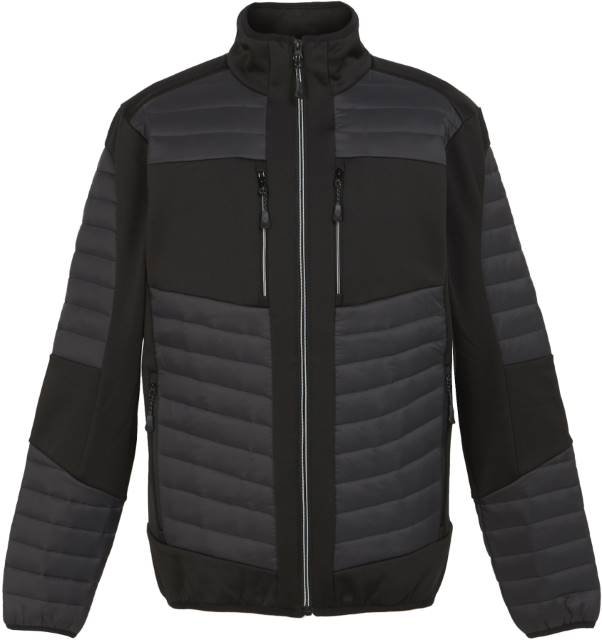 Regatta Professional E-volve Unisex Thermal Hybrid Jacket – Ash (Heather) / Black
