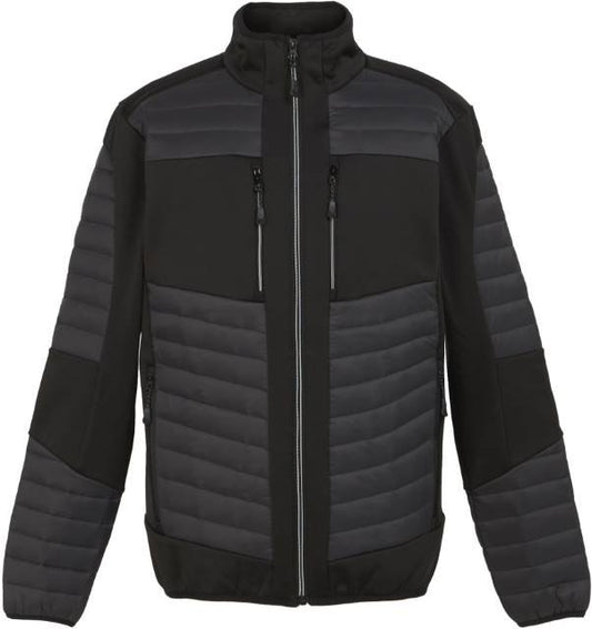 Regatta Professional E-volve Unisex Thermal Hybrid Jacket – Ash (Heather) / Black