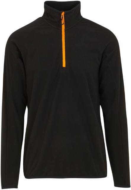 Regatta Professional Navigate Half Zip Fleece – Black / Orange Pop