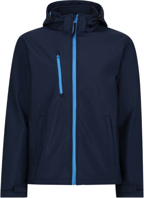 Regatta Professional Venturer 3-Layer Printable Hooded Softshell Jacket – Navy / French Blue